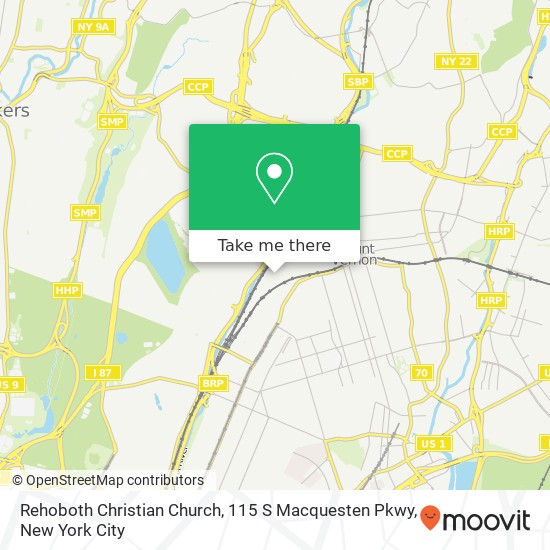 Rehoboth Christian Church, 115 S Macquesten Pkwy map