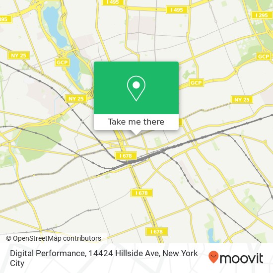 Mapa de Digital Performance, 14424 Hillside Ave
