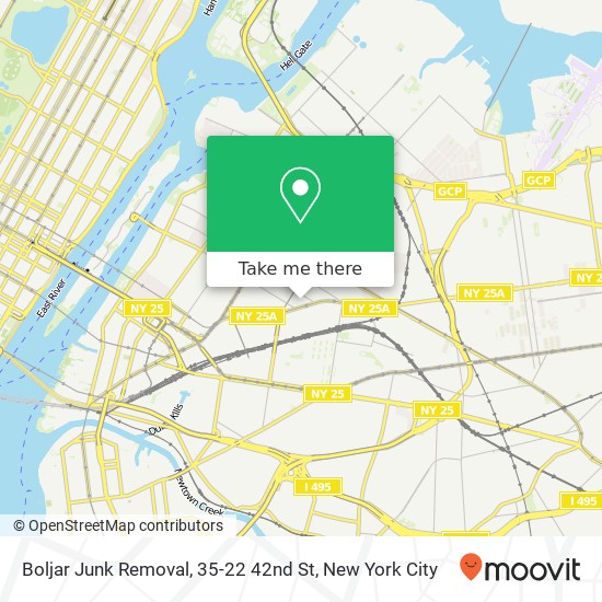 Mapa de Boljar Junk Removal, 35-22 42nd St