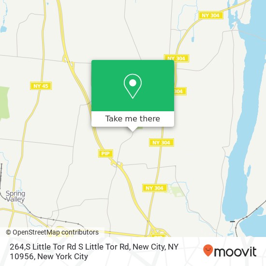 Mapa de 264,S Little Tor Rd S Little Tor Rd, New City, NY 10956
