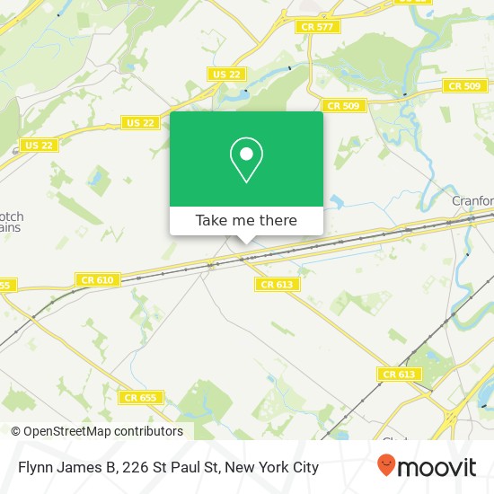 Mapa de Flynn James B, 226 St Paul St