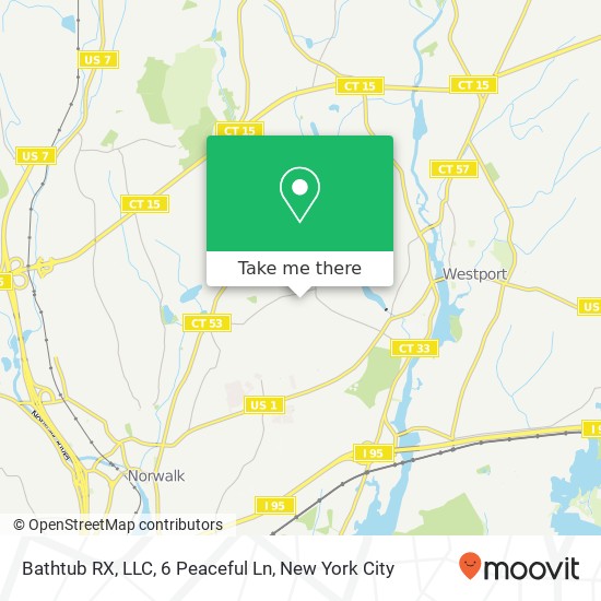 Mapa de Bathtub RX, LLC, 6 Peaceful Ln