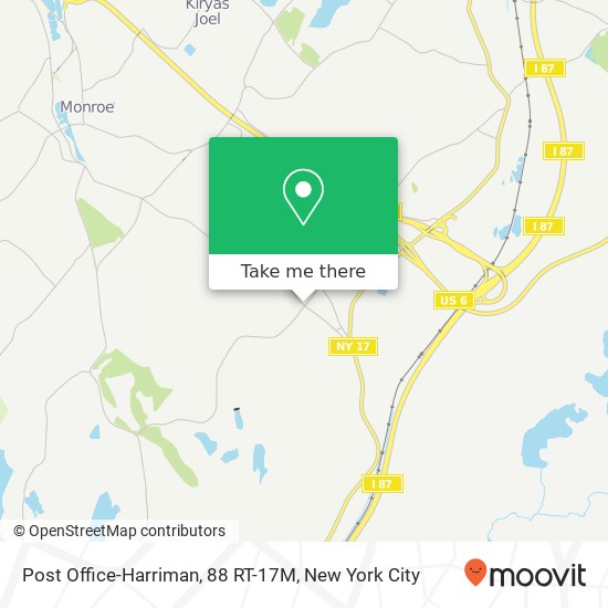 Mapa de Post Office-Harriman, 88 RT-17M