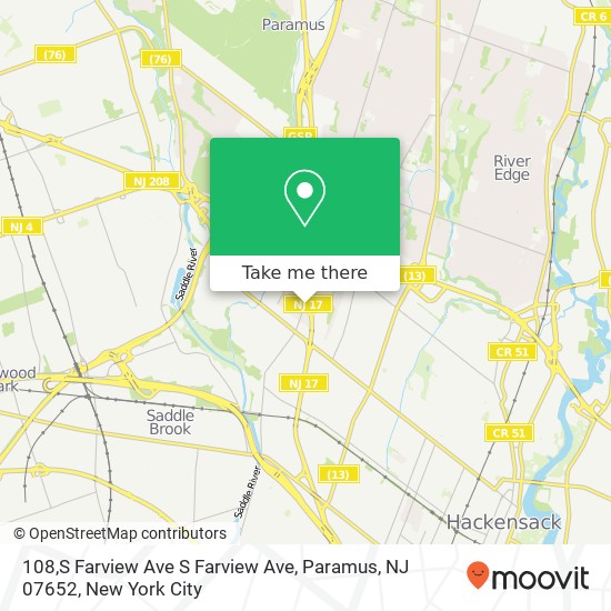 108,S Farview Ave S Farview Ave, Paramus, NJ 07652 map