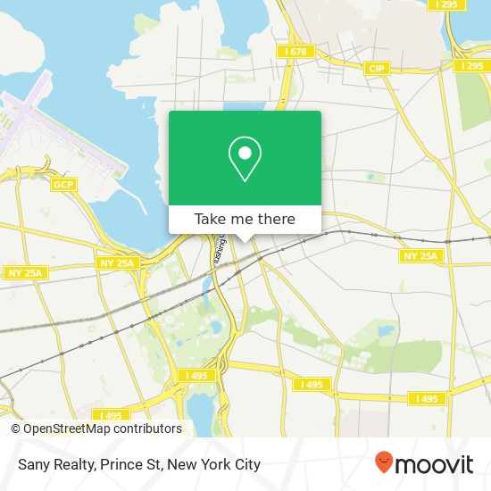 Mapa de Sany Realty, Prince St