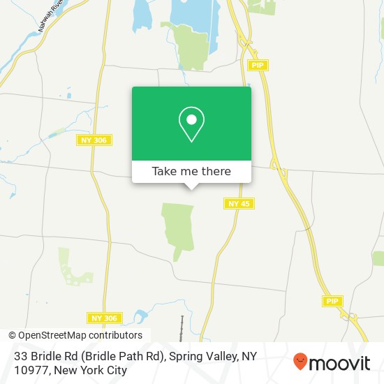 33 Bridle Rd (Bridle Path Rd), Spring Valley, NY 10977 map