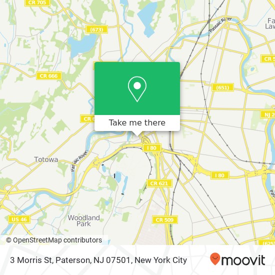 Mapa de 3 Morris St, Paterson, NJ 07501