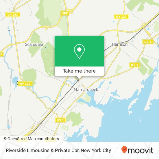 Mapa de Riverside Limousine & Private Car