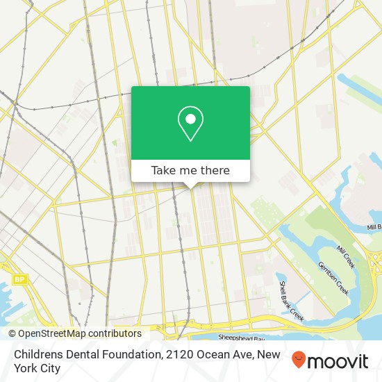 Mapa de Childrens Dental Foundation, 2120 Ocean Ave