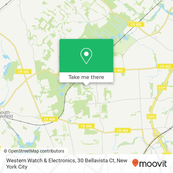 Mapa de Western Watch & Electronics, 30 Bellavista Ct