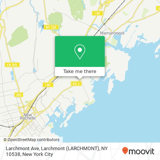 Mapa de Larchmont Ave, Larchmont (LARCHMONT), NY 10538
