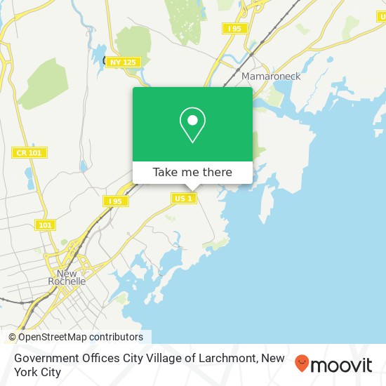 Mapa de Government Offices City Village of Larchmont