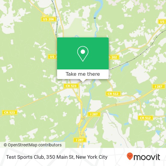 Test Sports Club, 350 Main St map