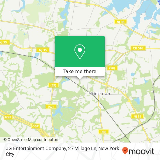 JG Entertainment Company, 27 Village Ln map