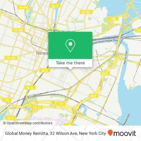 Global Money Remitta, 32 Wilson Ave map