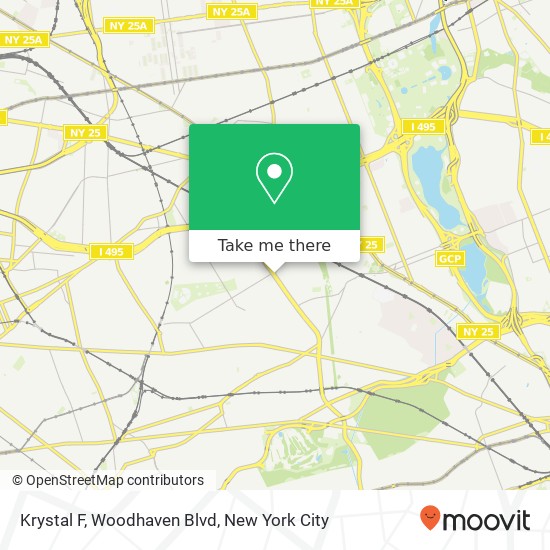 Mapa de Krystal F, Woodhaven Blvd