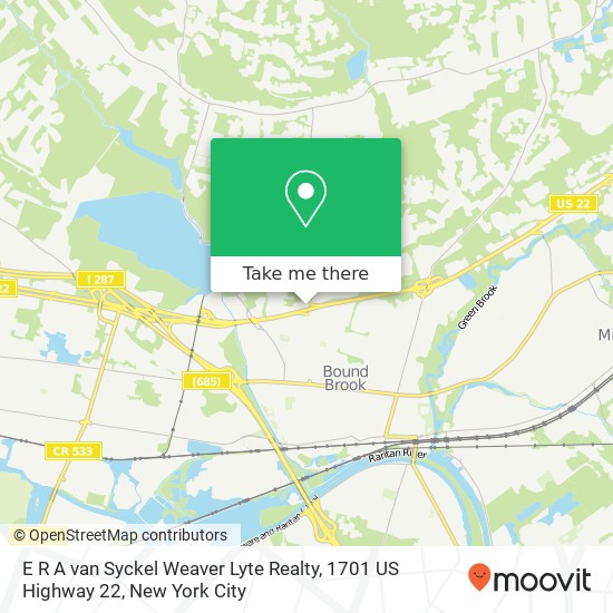 Mapa de E R A van Syckel Weaver Lyte Realty, 1701 US Highway 22