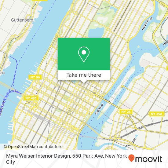 Myra Weiser Interior Design, 550 Park Ave map