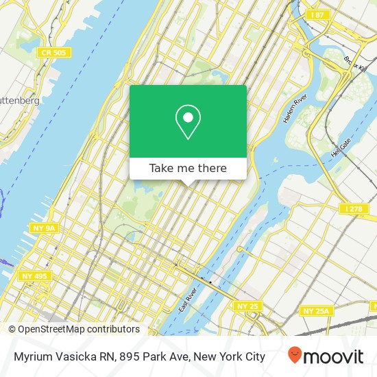 Myrium Vasicka RN, 895 Park Ave map