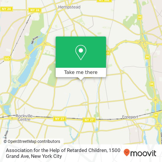 Mapa de Association for the Help of Retarded Children, 1500 Grand Ave