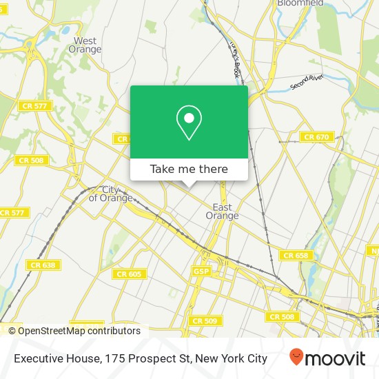 Mapa de Executive House, 175 Prospect St