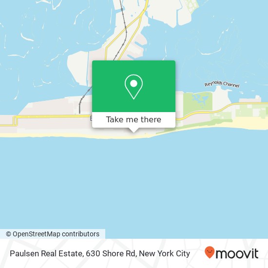 Mapa de Paulsen Real Estate, 630 Shore Rd