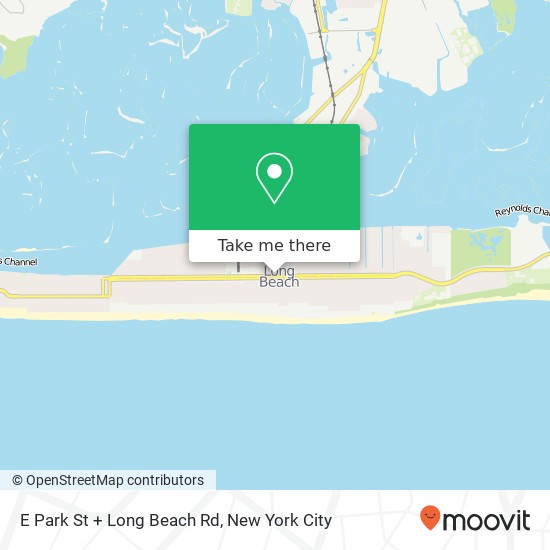 E Park St + Long Beach Rd map