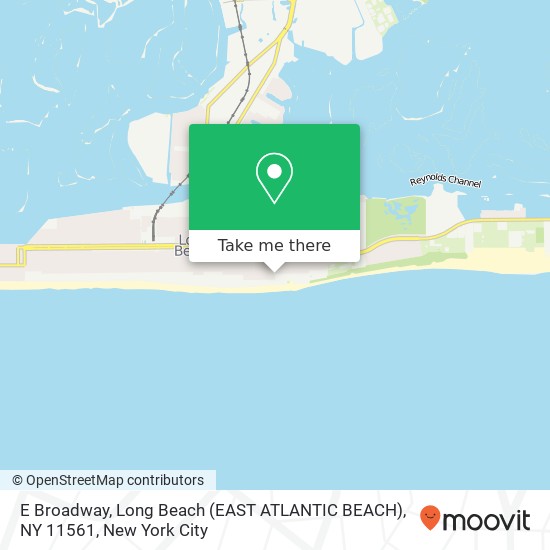 Mapa de E Broadway, Long Beach (EAST ATLANTIC BEACH), NY 11561