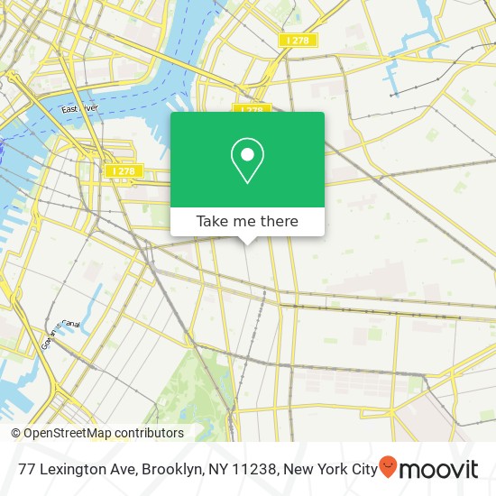 Mapa de 77 Lexington Ave, Brooklyn, NY 11238