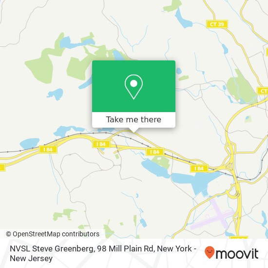 Mapa de NVSL Steve Greenberg, 98 Mill Plain Rd