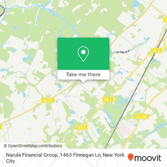 Mapa de Narula Financial Group, 1463 Finnegan Ln