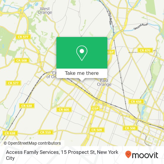 Access Family Services, 15 Prospect St map
