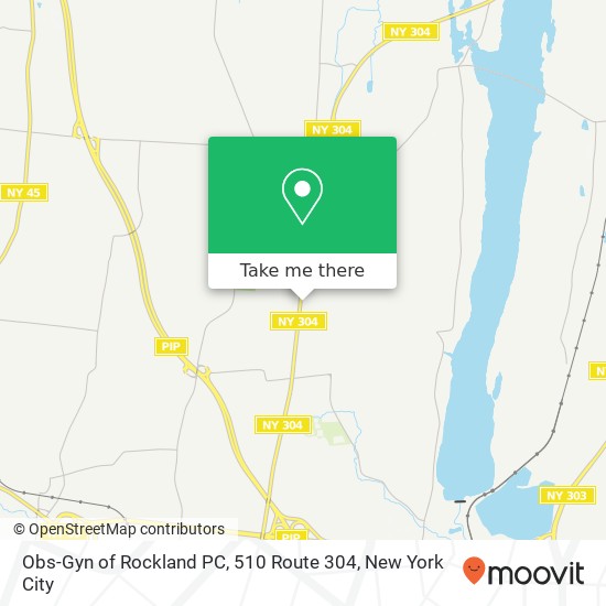 Mapa de Obs-Gyn of Rockland PC, 510 Route 304