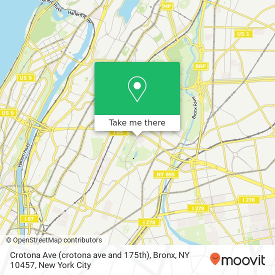 Crotona Ave (crotona ave and 175th), Bronx, NY 10457 map