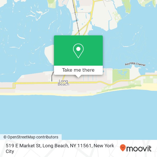 Mapa de 519 E Market St, Long Beach, NY 11561