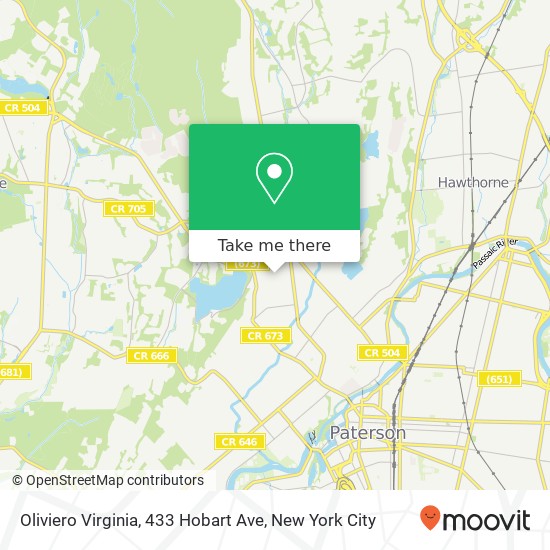 Mapa de Oliviero Virginia, 433 Hobart Ave