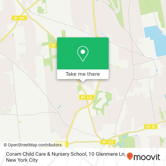 Mapa de Coram Child Care & Nursery School, 10 Glenmere Ln