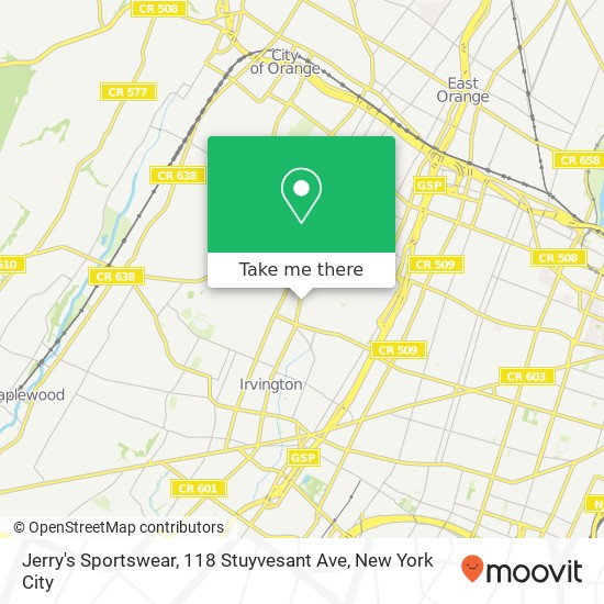 Jerry's Sportswear, 118 Stuyvesant Ave map