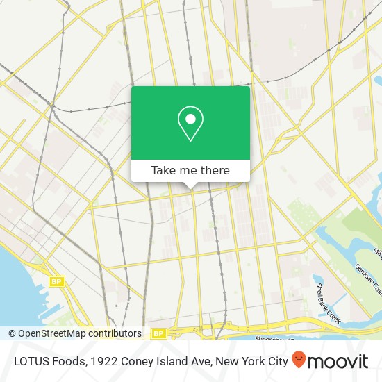 Mapa de LOTUS Foods, 1922 Coney Island Ave