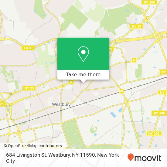 684 Livingston St, Westbury, NY 11590 map