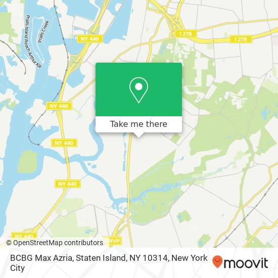 Mapa de BCBG Max Azria, Staten Island, NY 10314