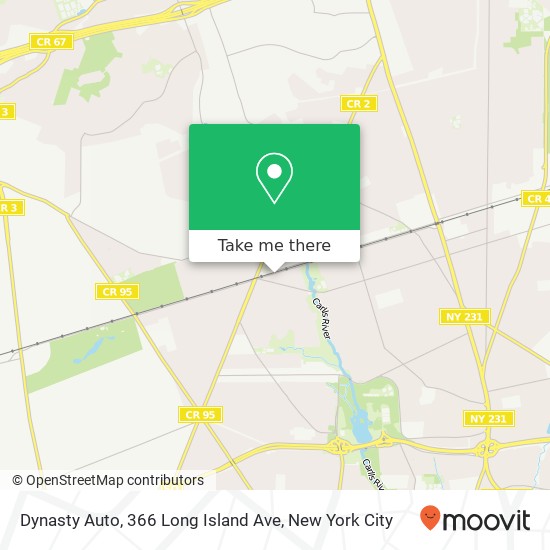 Mapa de Dynasty Auto, 366 Long Island Ave