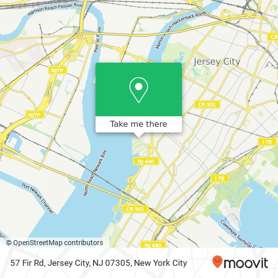 57 Fir Rd, Jersey City, NJ 07305 map