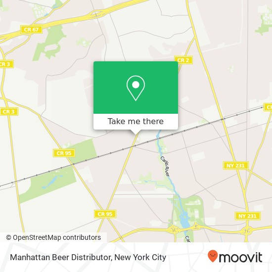 Manhattan Beer Distributor map