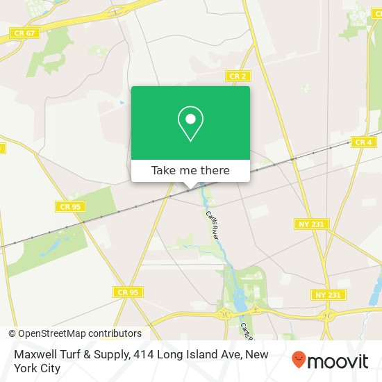 Mapa de Maxwell Turf & Supply, 414 Long Island Ave