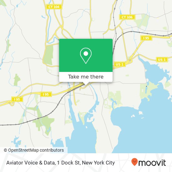 Mapa de Aviator Voice & Data, 1 Dock St