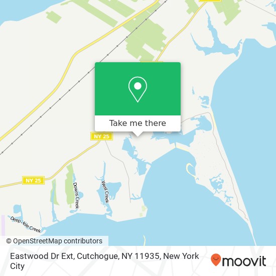 Mapa de Eastwood Dr Ext, Cutchogue, NY 11935