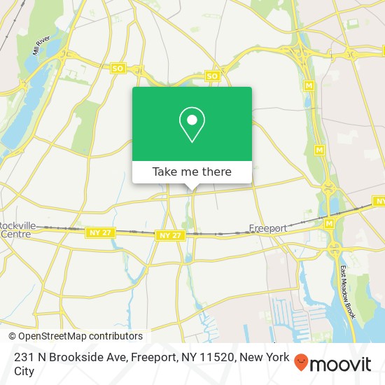 231 N Brookside Ave, Freeport, NY 11520 map