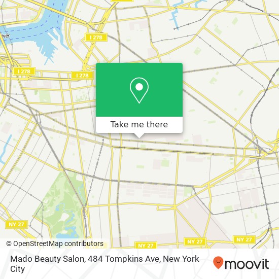 Mado Beauty Salon, 484 Tompkins Ave map