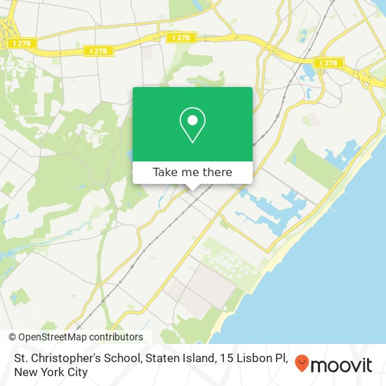 St. Christopher's School, Staten Island, 15 Lisbon Pl map
